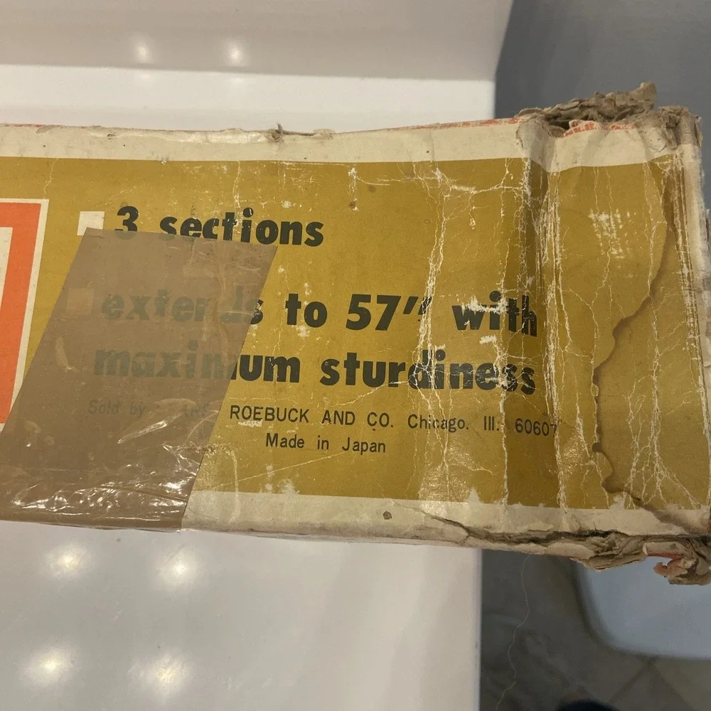 Sears Roebuck 8464 Tripod Aluminium Heavy-Duty Channel‎ Leg Solid Extends 57